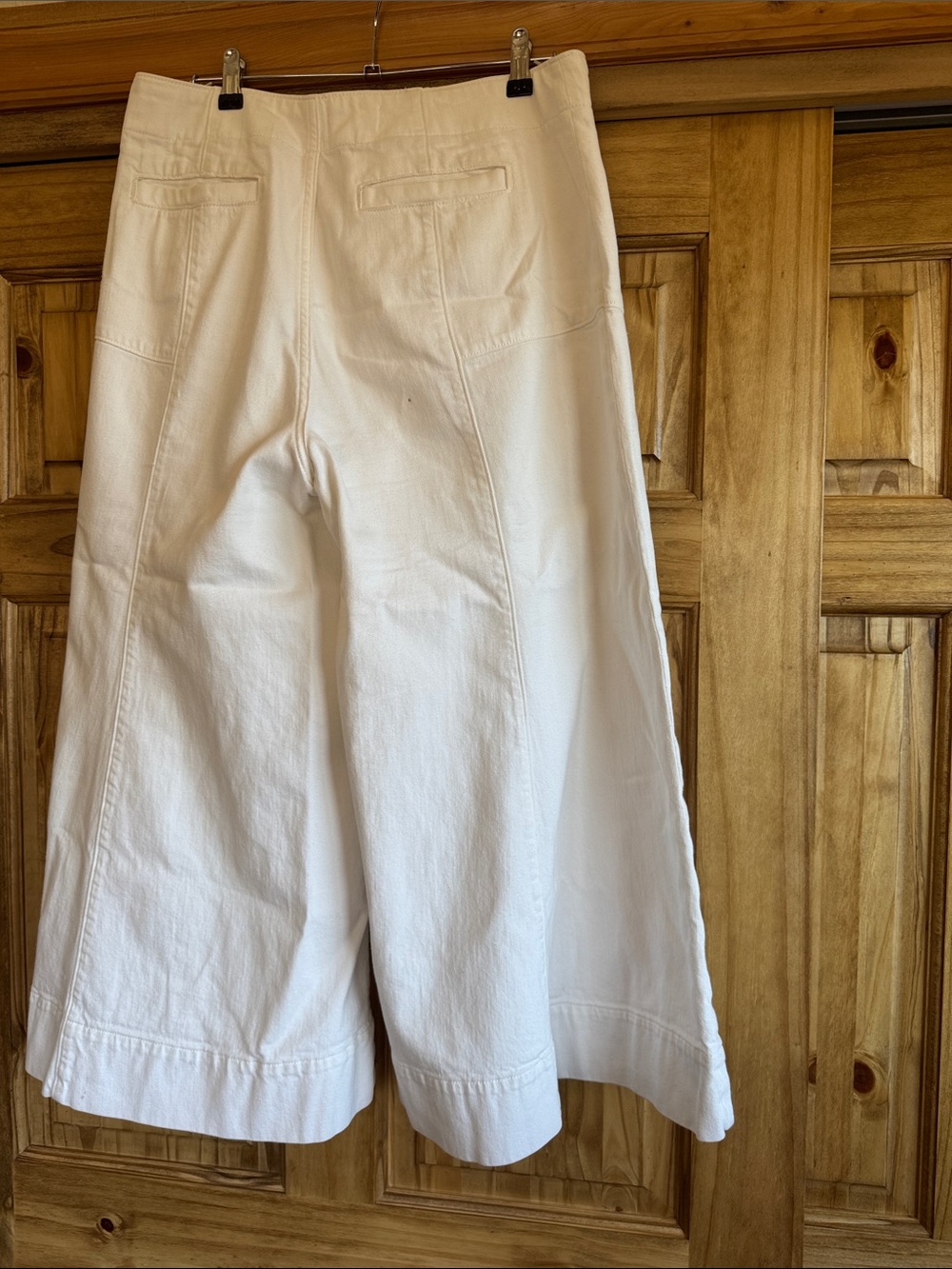 Pilcro Cream wide-leg crop - Picture 4 of 8